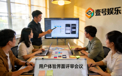 壹号娱乐产品与设计团队进行用户体验界面评审会议
